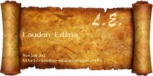 Laudon Edina névjegykártya