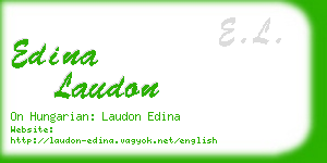 edina laudon business card